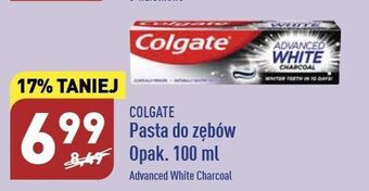 ALDI Pasta do zębów charcoal colgate advanced white oferta