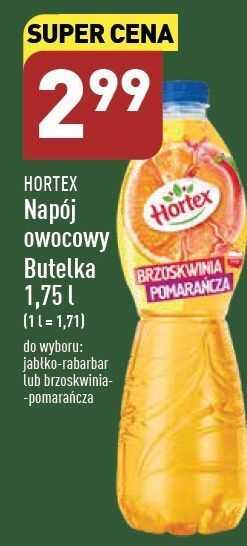 ALDI Napój jabłko-rabarbar hortex oferta