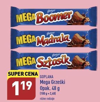 ALDI Wafelek kakaowy w czekoladzie deserowej grześki mega oferta