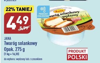 ALDI Twaróg solankowy z czosnkiem jana oferta