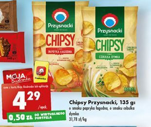 Biedronka Chipsy cebulka dymka przysnacki oferta