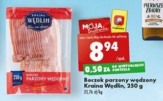Biedronka Boczek parzony wędzony kraina wędlin oferta