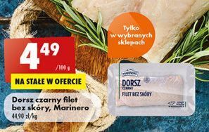 Biedronka Dorsz czarny filet bez skóry marinero oferta