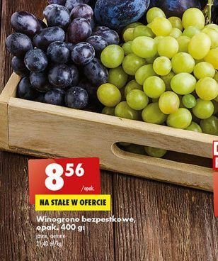 Biedronka Winogrona ciemne bezpestkowe oferta