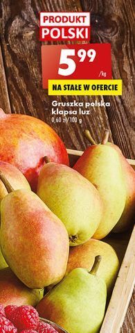 Biedronka Gruszka klapsa oferta