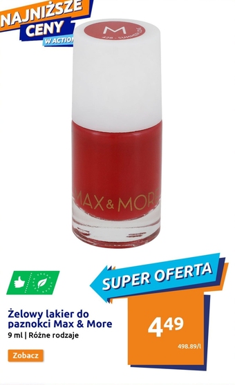 Action Lakier do paznokci max & more oferta