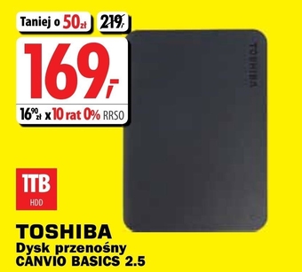 Media Expert Dysk zewnętrzny toshiba oferta