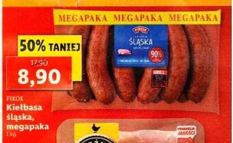 Lidl Kiełbasa śląska Mega Paka 1kg oferta