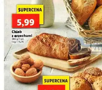 Lidl Chleb z orzechami 380g oferta