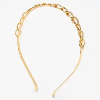 Claire's Gold chain link headband oferta