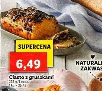 Lidl Ciasto z gruszką 255g oferta