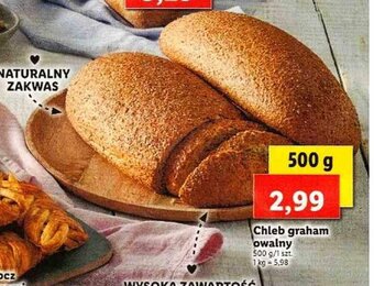 Lidl Chleb graham owalny 500g oferta