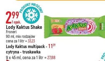 E.Leclerc Lody shake malina nestle kaktus oferta