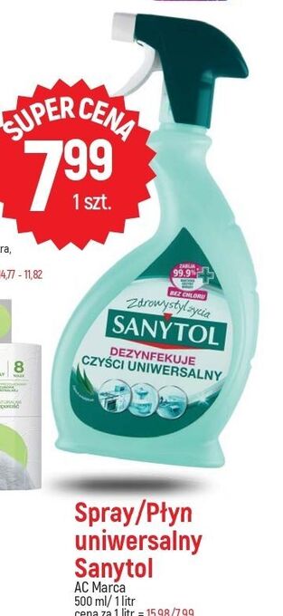 E.Leclerc Płyn dezynfekujący i czyszczący podłodi inne powierzchnie eukaliptus sanytol oferta