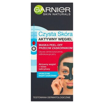 Rossmann Garnier czysta skóra maska peel-off przeciw zaskórnikom aktywny węgiel 50 ml oferta
