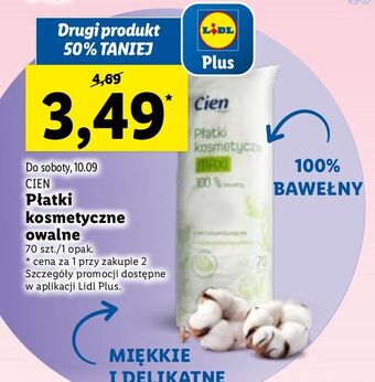 Lidl Płatki kosmetyczne owalne cien oferta