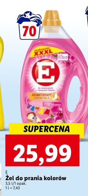 Lidl Żel do prania kolorowego malezyjska orchidea i drzewo sandałowe e aromatherapy oferta