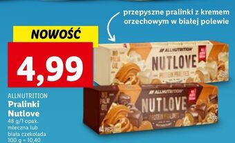 Lidl Praliny nutlove z mlecznej czekolady allnutrition oferta