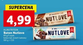 Lidl Czekolada nutlove z wiórkami kokosowymi allnutrition oferta