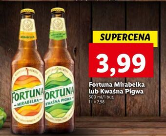 Lidl Piwo fortuna kwaśna pigwa oferta