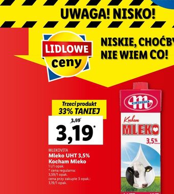 Lidl Mleko 3.5% mlekovita oferta
