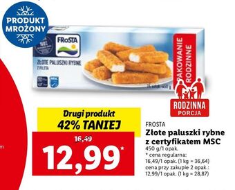 Złote paluszki rybne frosta