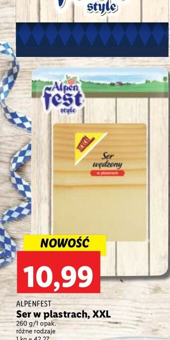 Lidl Ser wędzony alpen fest oferta