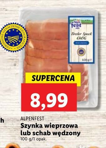 Lidl Szynka wieprzowa krojona alpen fest oferta
