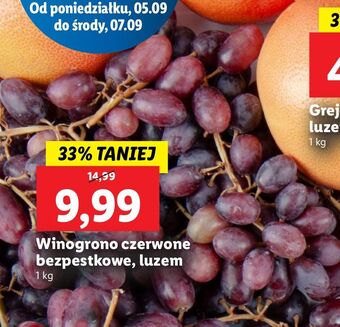 Lidl Winogrona czerwone oferta