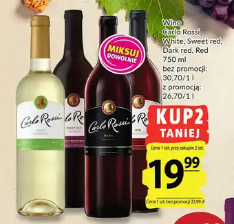 Prim Market Carlo Rossi White, Sweet red, Dark red, Red Wino 750 ml oferta