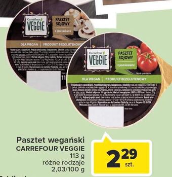 Carrefour Market Pasztet sojowy z pomidorami carrefour veggie oferta