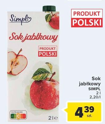 Carrefour Market Sok jabłkowy simpl oferta