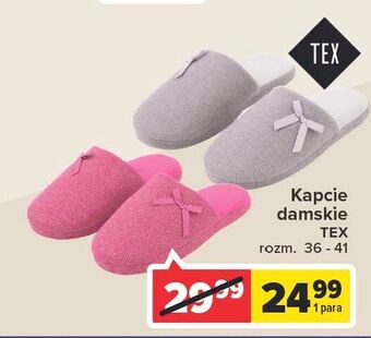 Carrefour Kapcie damskie 36-41 tex oferta