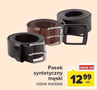 Carrefour Pasek męski syntetyczny oferta