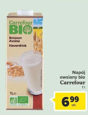Carrefour Market Napój owsiany carrefour bio oferta