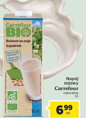 Carrefour Market Napój sojowy naturalny carrefour bio oferta