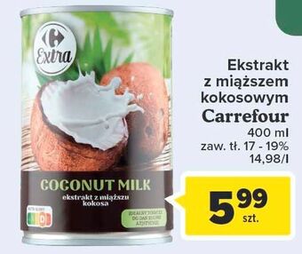 Carrefour Ekstrakt z miąższu kokosa carrefour extra oferta