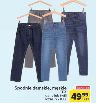 Carrefour Spodnie jeans damskie s-xxl tex oferta