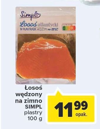 Carrefour Łosoś atlantycki w plastrach simpl oferta