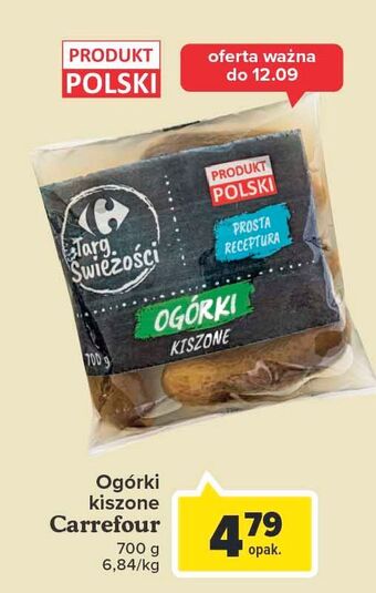 Carrefour Ogorki kiszone carrefour targ świeżości oferta