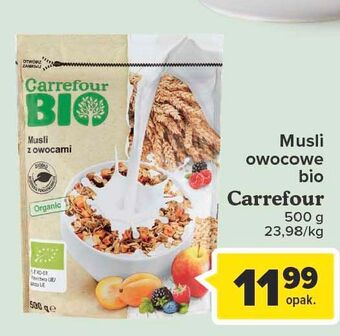 Carrefour Musli z owocami carrefour bio oferta