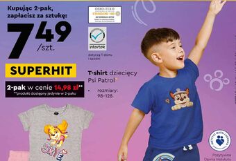 Biedronka T-shirt dziecięcy psi patrol 98-128 oferta