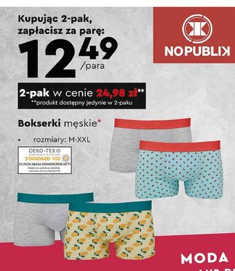 Biedronka Bokserki męskie m-xxl nopublik oferta