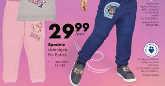 Biedronka Spodnie dziecięce psi patrol oferta