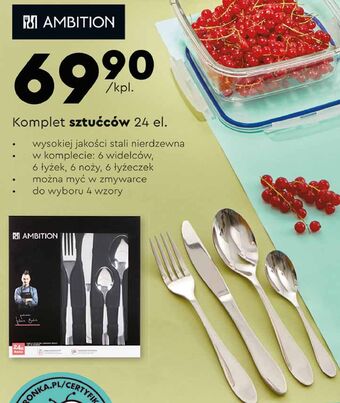 Biedronka Komplet sztućców ambition oferta