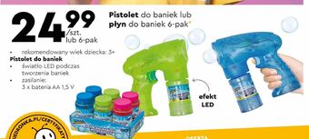 Biedronka Pistolet do baniek mydlanych oferta