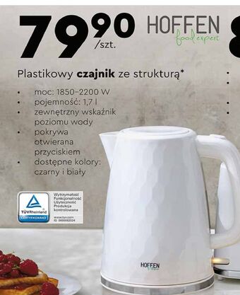 Biedronka Czajnik elektryczny 1.7 l hoffen oferta