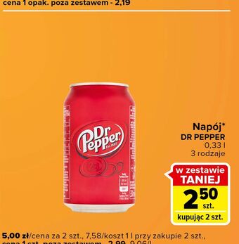 Carrefour Express Napój dr pepper oferta
