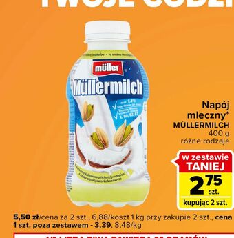 Napój mleczny kokosowo-pistacjowy mullermilch