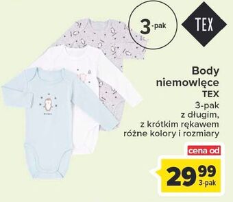 Body niemowlęce krótki rękaw tex